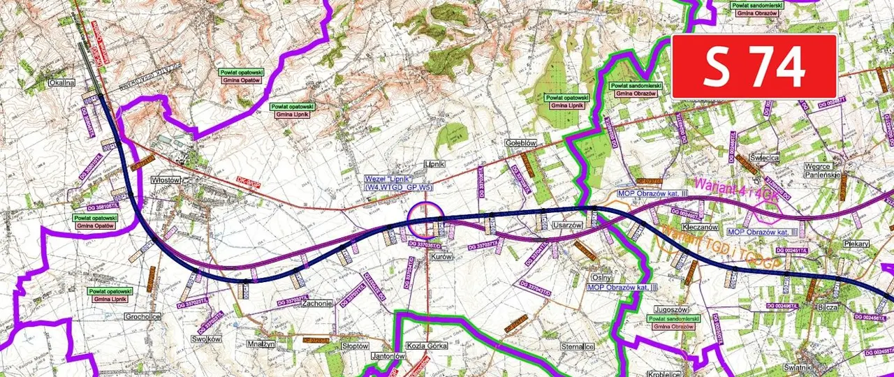 Mapa: GDDKiA Rzeszów