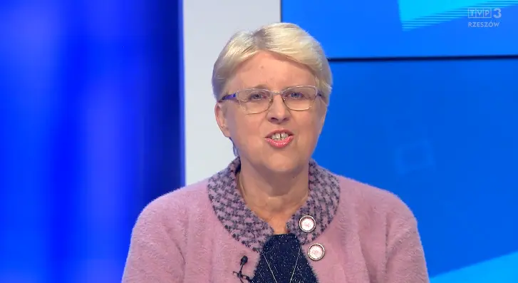 Fot. TVP 3 Rzeszów. Na zdjęciu prof. Joanna Rusin